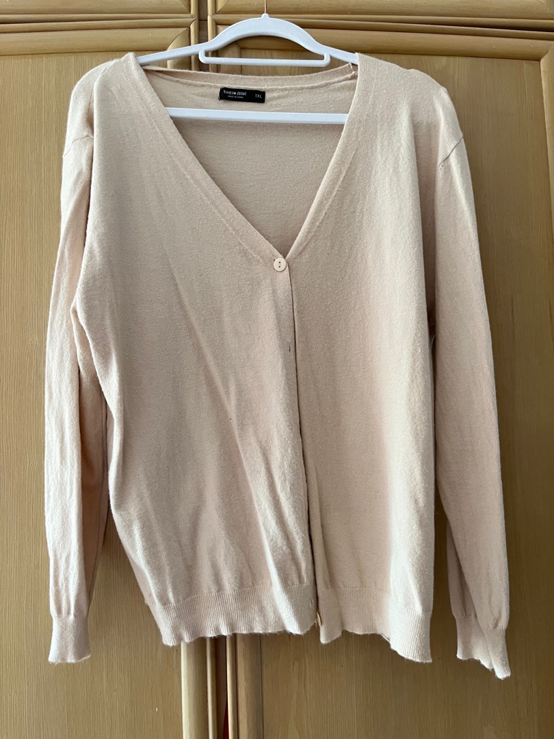Plus size clearance cream cardigan