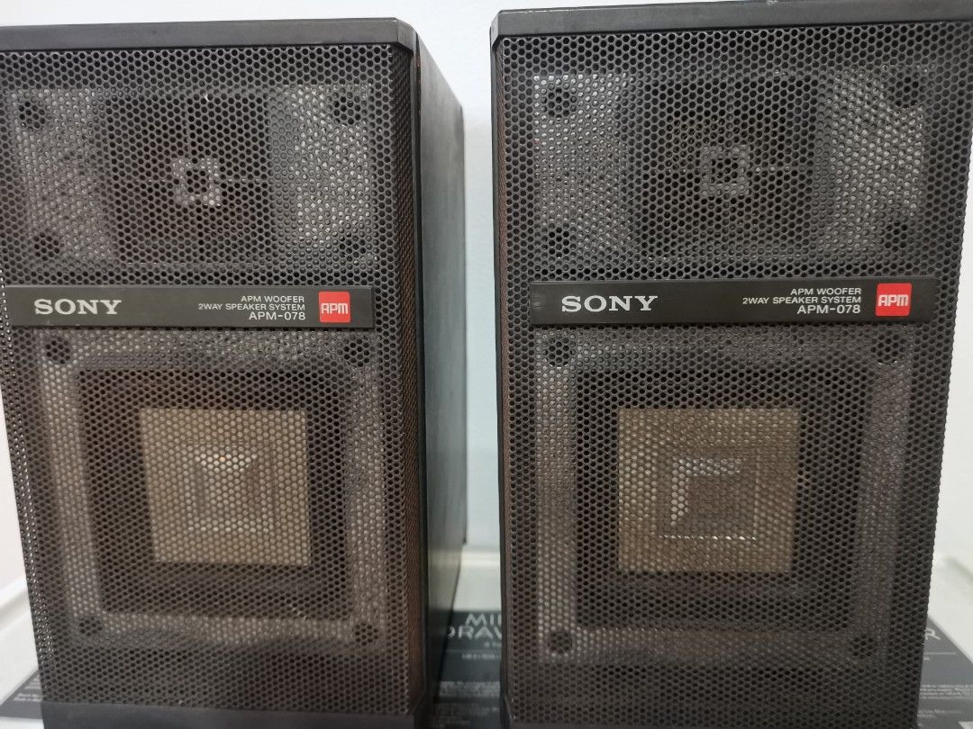 Rare Vintage Sony APM078 Bookshelf Speakers made in Japan, Hobbies