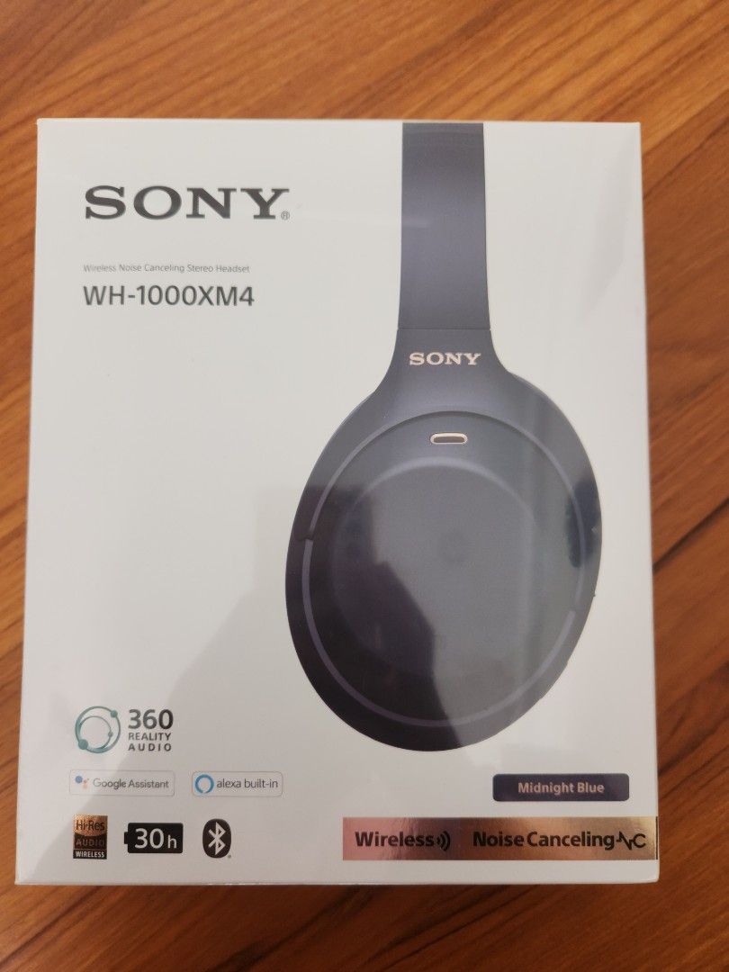 Sony WH 1000XM4 Wireless Noise Cancelling Headphones LDAC Amazon Alexa Bluetooth High Resolution Up to 30 Hours of Continuous Playback Midnight