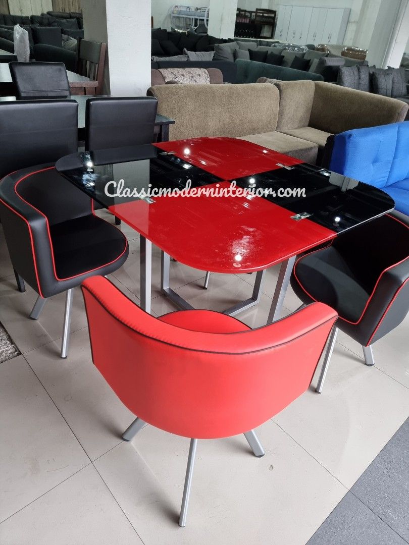 Space saver Dining set 4-seater on Carousell
