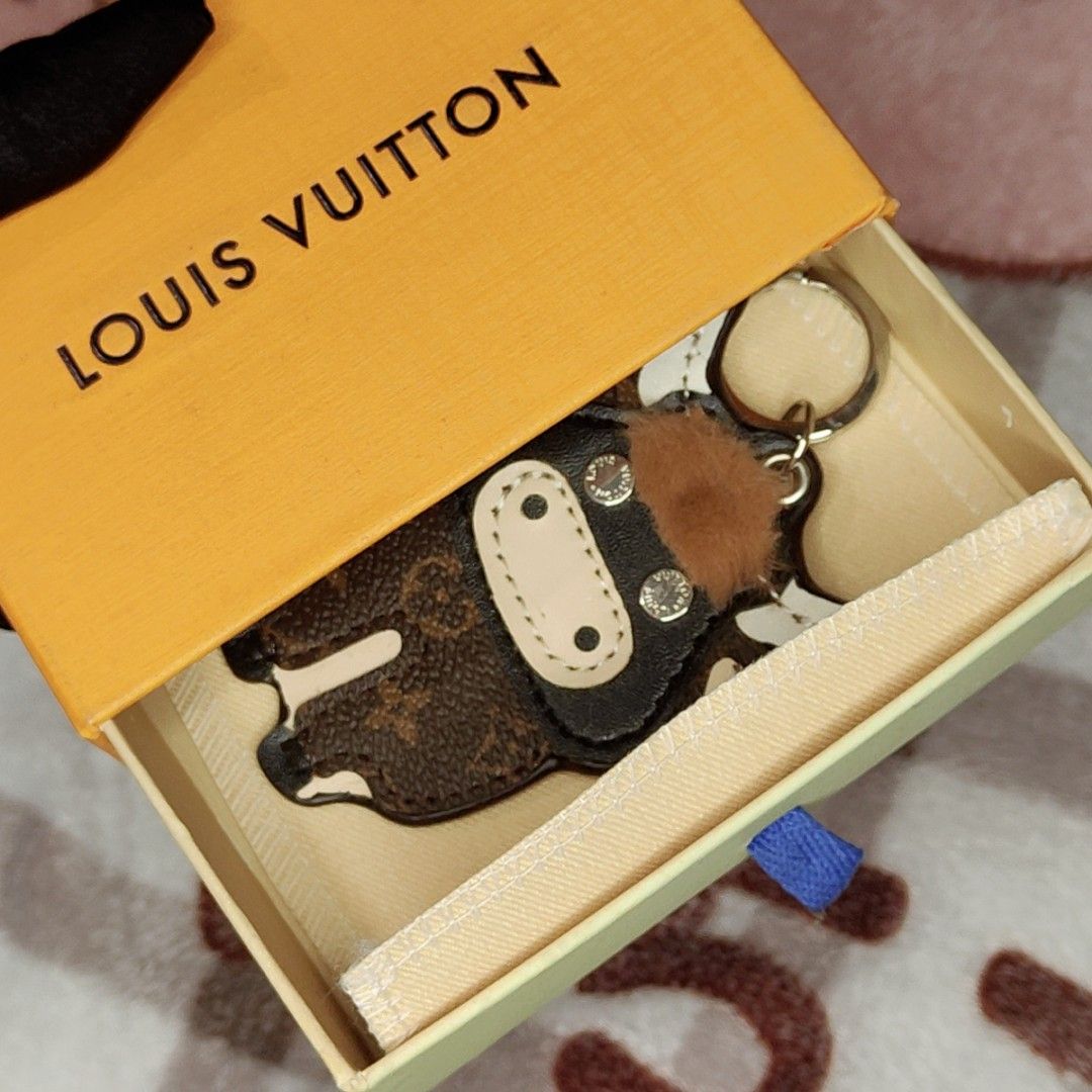 LV Cow KeyChain Bag Charm Decorative Accessory