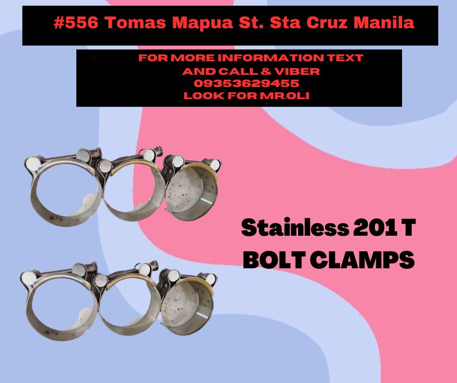 Stainless 201 T BOLT CLAMPS on Carousell
