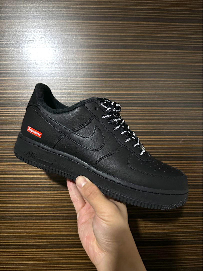 nike air force 1 low black supreme