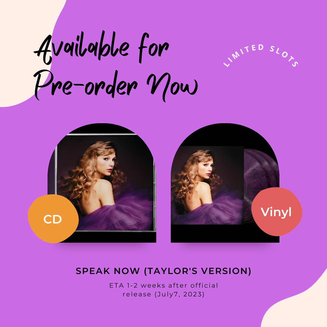 Taylor Swift - Speak Now (Taylor's Version) 3XLP