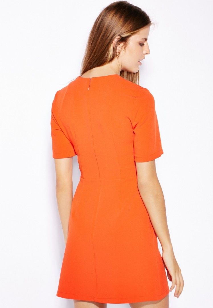 Topshop hotsell orange dress