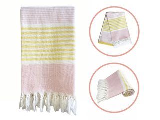 Turkish Beach Towel 100% Cotton Quick Dry Sand Free Light Travel Towel Gift for Adults WITH Free Monogram
