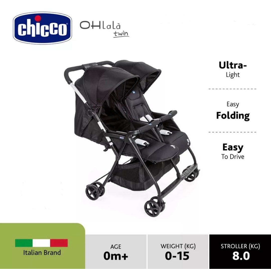 Used chicco shop double stroller