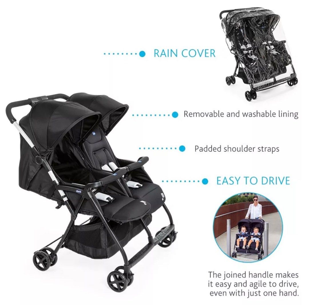 Used chicco sales double stroller