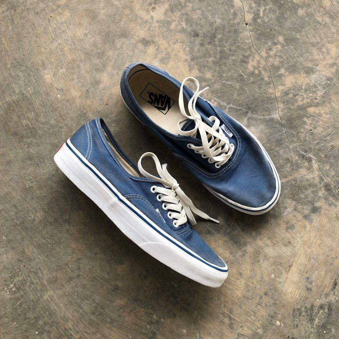 Vans authentic sale blue black