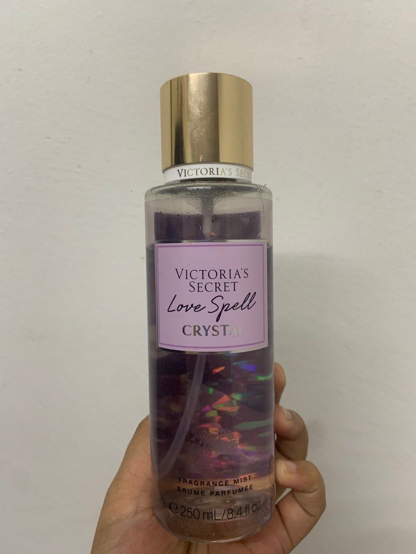 3 VICTORIA'S SECRET LOVE SPELL CRYSTAL Fragrance Body Mist Perfume Spray  8.4 oz