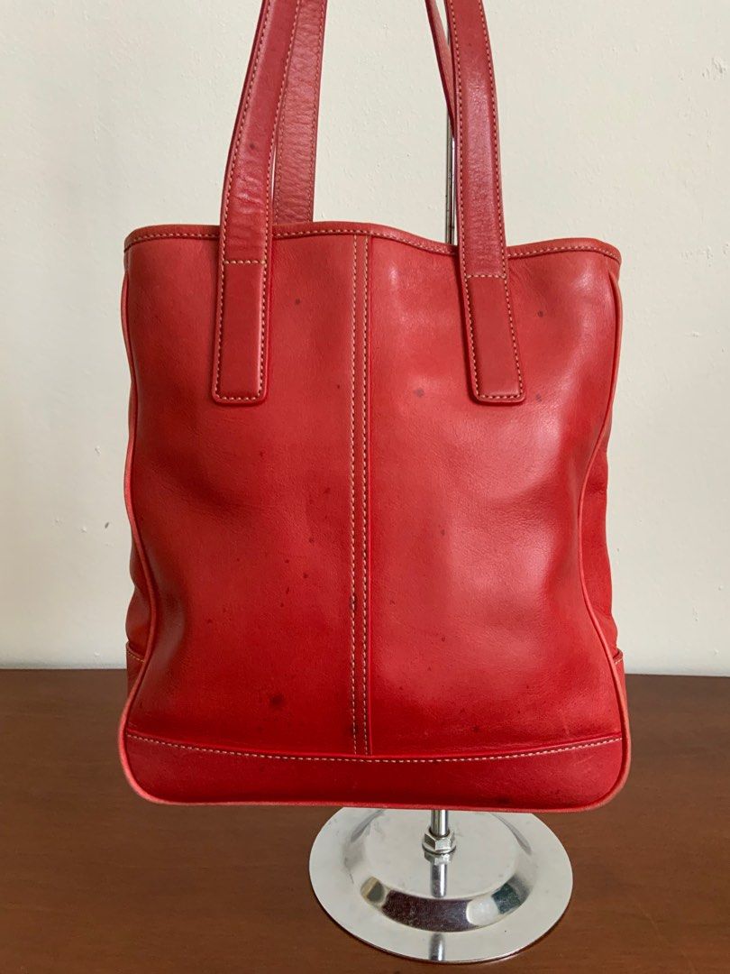 Vintage Coach Leather Tote Bag, Women's Fashion, Bags & Wallets, Tote
