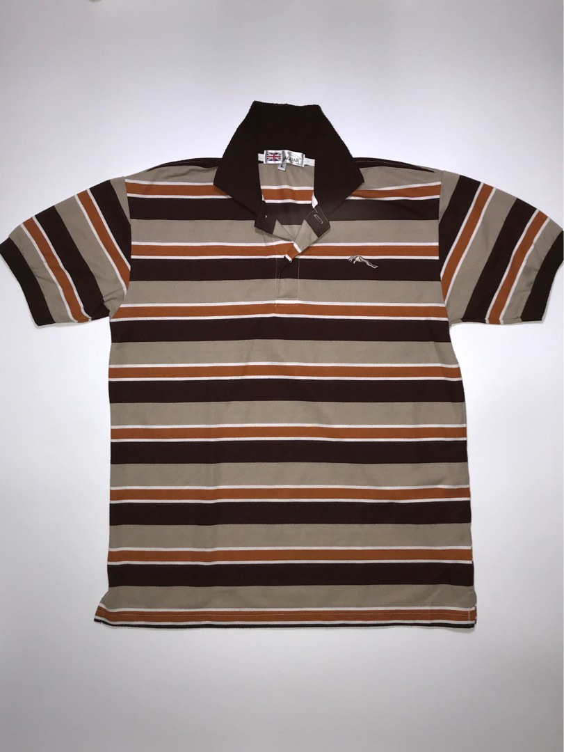 Jaguar Print Collar Sleeveless Polo Shirt