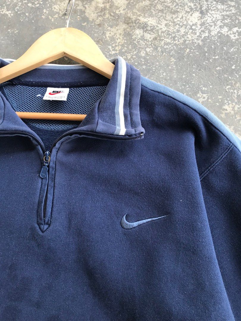 Vintage nike sales half zip sweatshirt