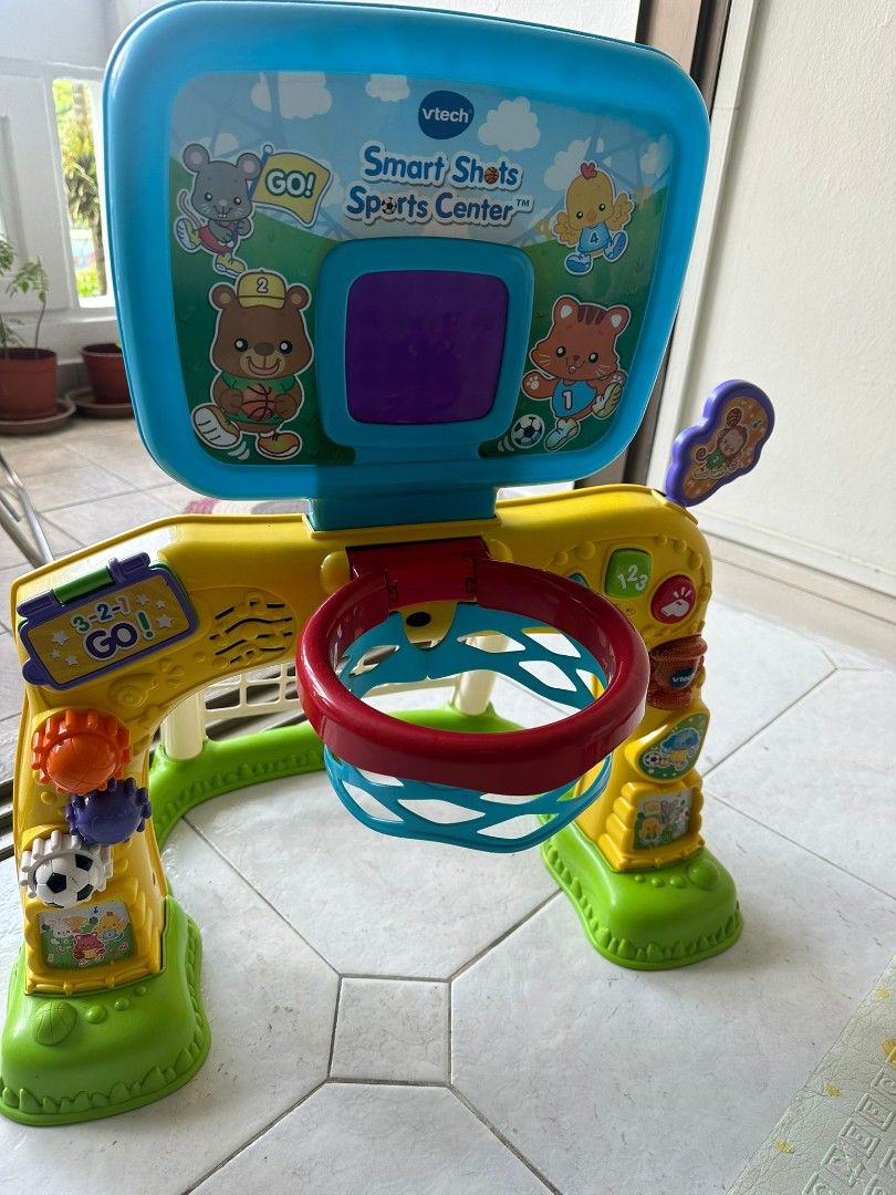 VTech 2 in 1 kids basketball hoop sports centre, Babies & Kids, Infant
