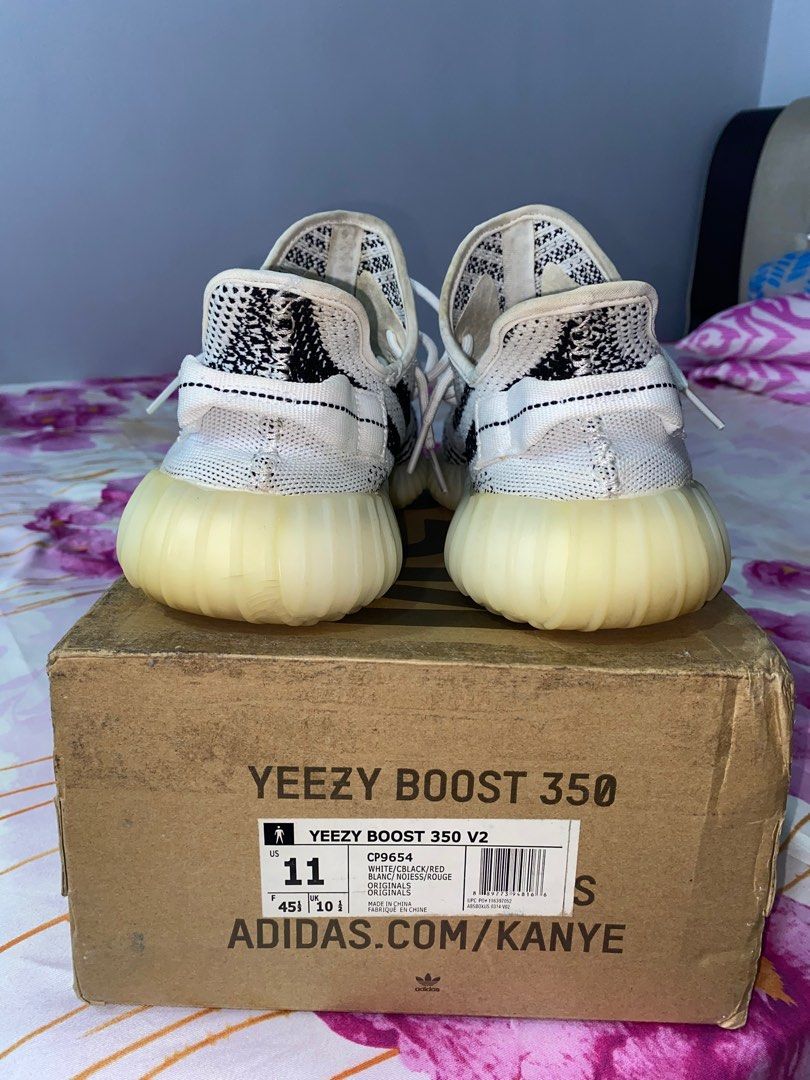 Yeezy hot sale zebra 44