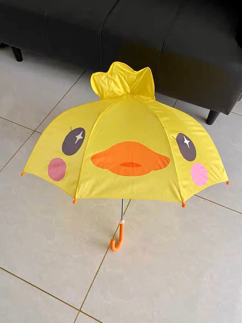 Yellow Duck Umbrella, Hobbies & Toys, Travel, Umbrellas on Carousell