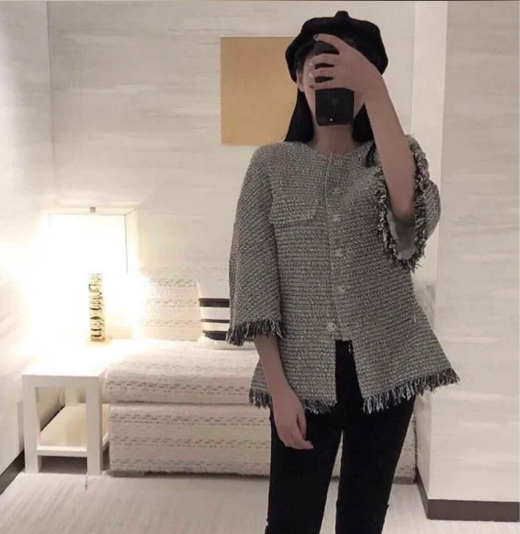 100% Authentic Chanel Tweed Jacket Sz 34, 女裝, 外套及戶外衣服