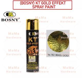 2pcs x Bosny KT Gold Effekt Spray Paint Kt Gold Effect Bosny Chrome Spray Paint