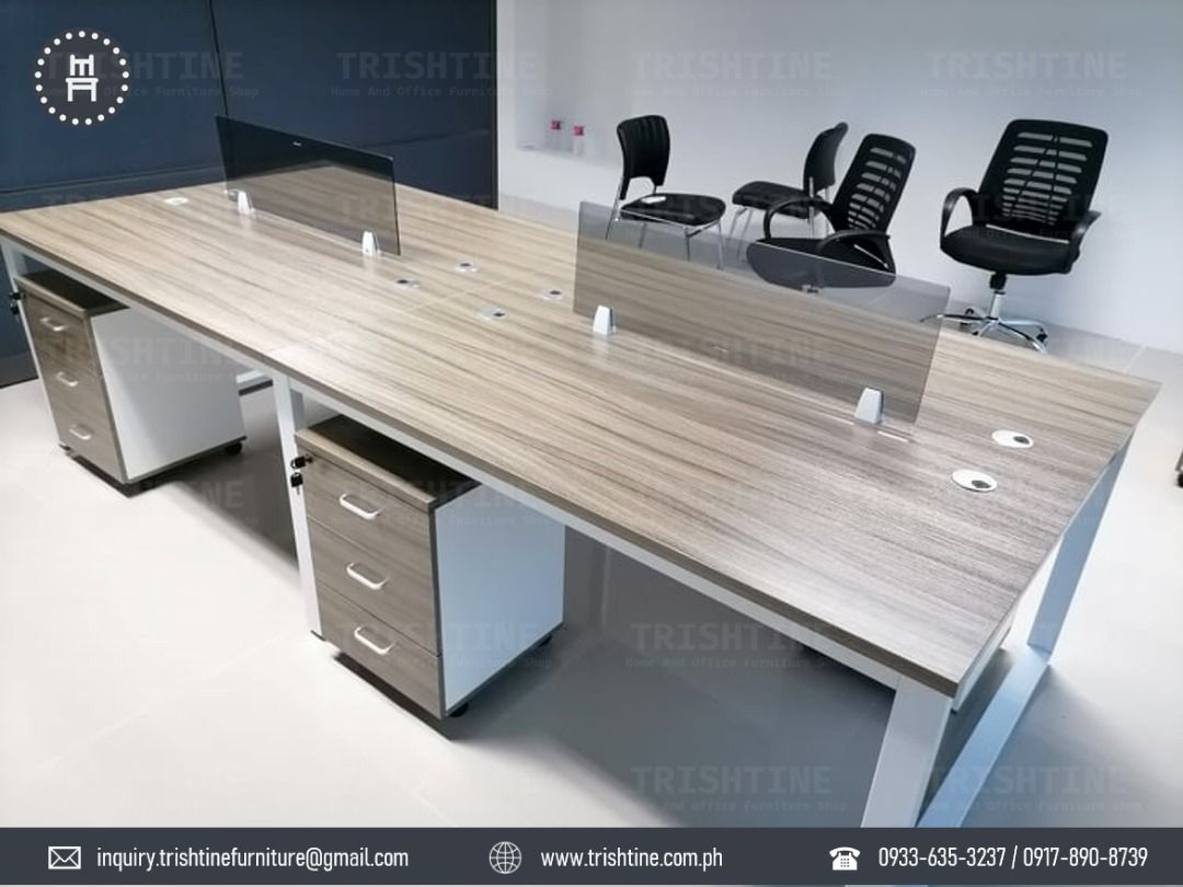 4 seater customize work station, Furniture & Home Living, Office ...