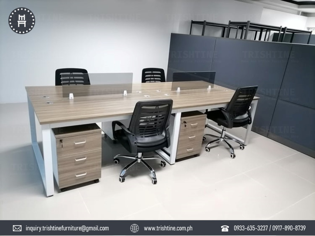 4 seater customize work station, Furniture & Home Living, Office ...