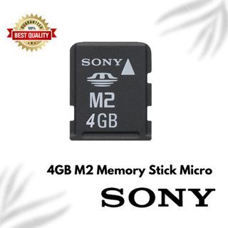 4GB Memory Stick M2 Micro SD w/o adapter Compatible in SONY Ericssons devices Data Storage