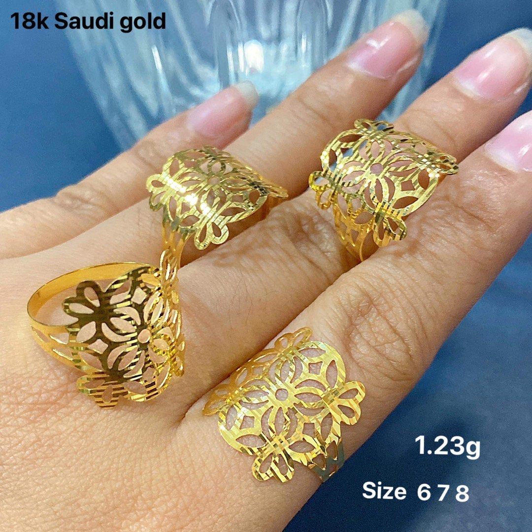 18K SAUDI GOLD RING