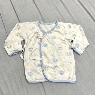 新生兒 50–60 嬰兒 寶寶 肚衣 外套 袖可反折 綁帶 蝴蝶衣 上衣 紗布衣