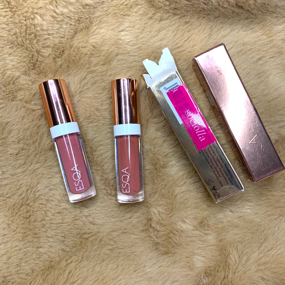 ( GET 2 ) Esqa lipgloss shade london & jakarta on Carousell