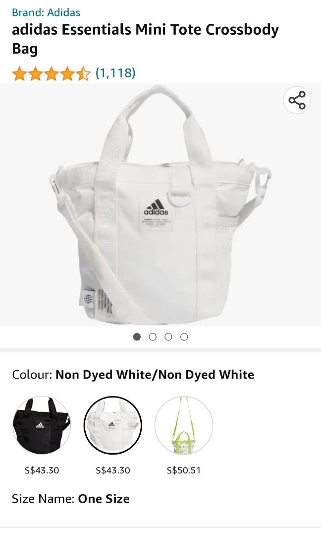 adidas Essentials Mini Tote Crossbody Bag