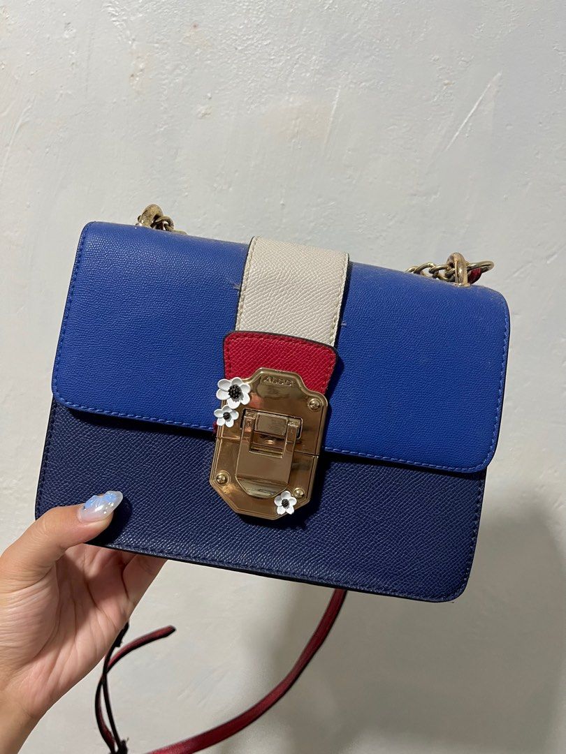 Aldo blue and hot sale red bag