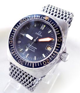 All Original OMEGA SEAMASTER 120 Baby PLOPROF Vintage Diver Watch with Mesh Bracelet & Seatbelt Clasp
