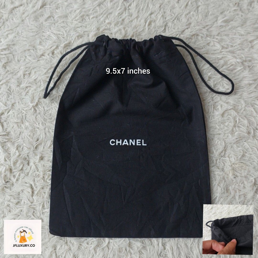 🇯🇵 Authentic Chanel dust bag 9.5x7 inches, Luxury, Bags & Wallets on  Carousell