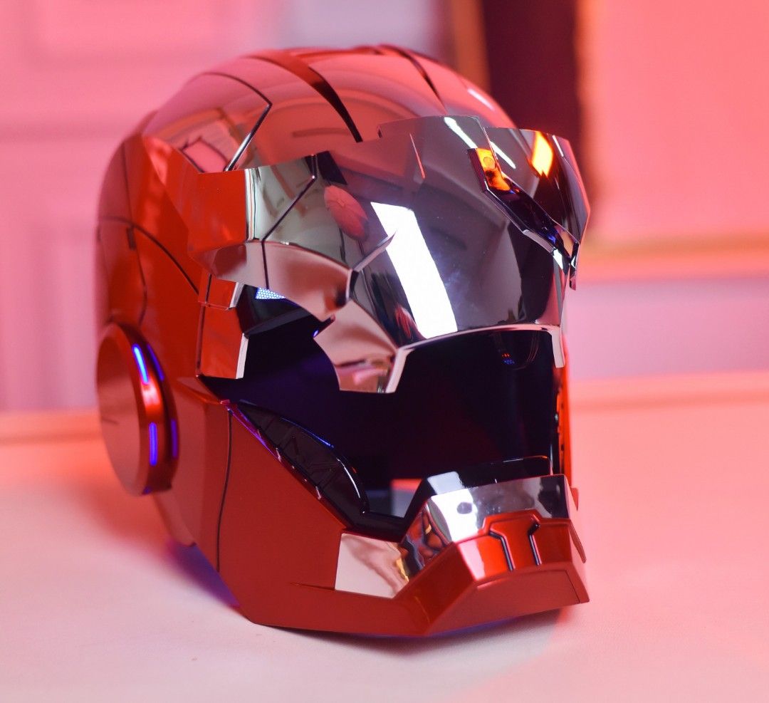Autoking iron man helmet mk 5 silver edition hobbies toys toys