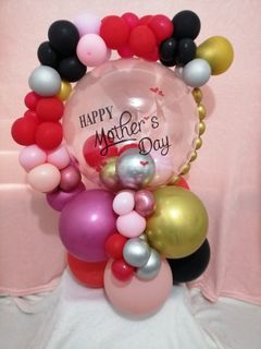 Online ​12 Red Rose Bouquet with Greens and One Piece Happy Birthday  Balloon to Philippines