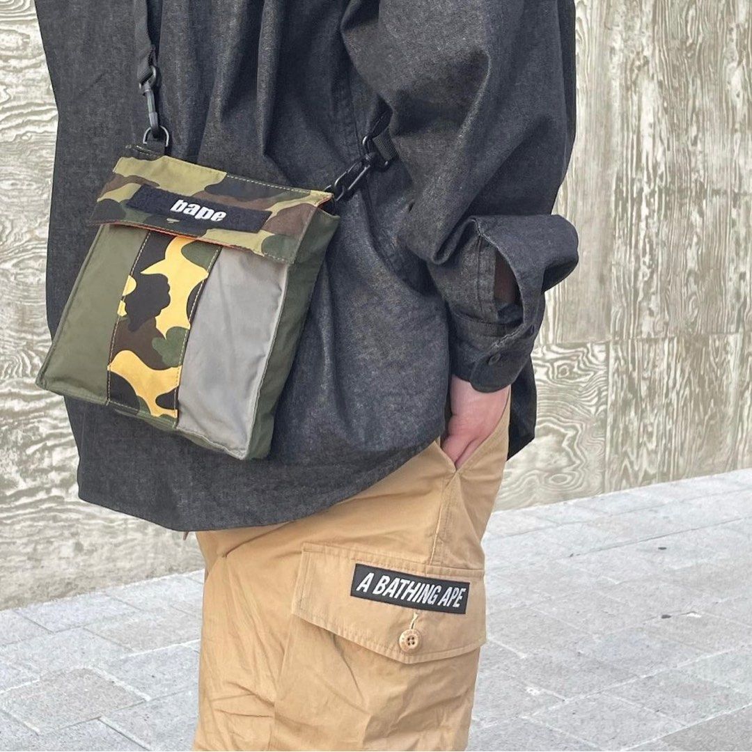 A Bathing Ape Crazy Pattern Shoulder Bag (multi)