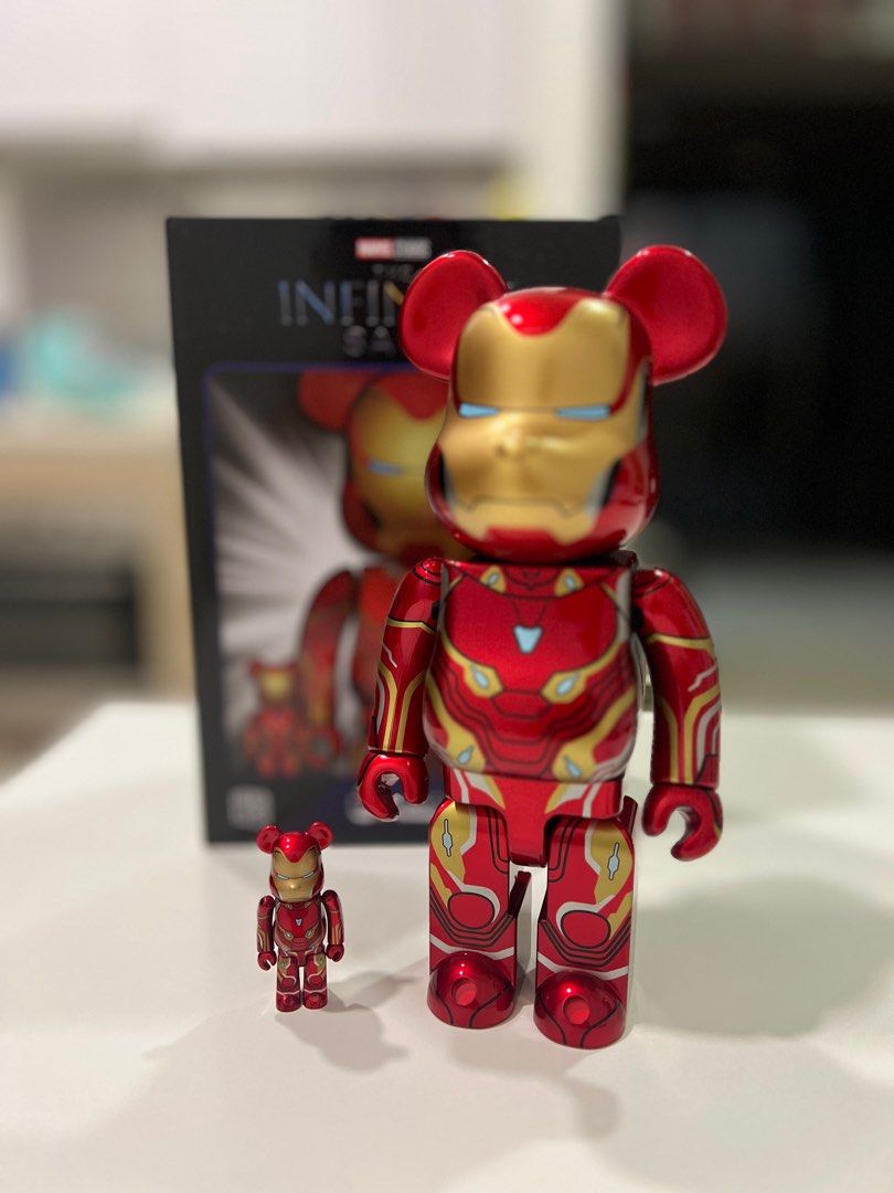 Bearbrick Iron Man Mark 50 400% And 100%, Hobbies & Toys, Memorabilia &  Collectibles, Fan Merchandise On Carousell