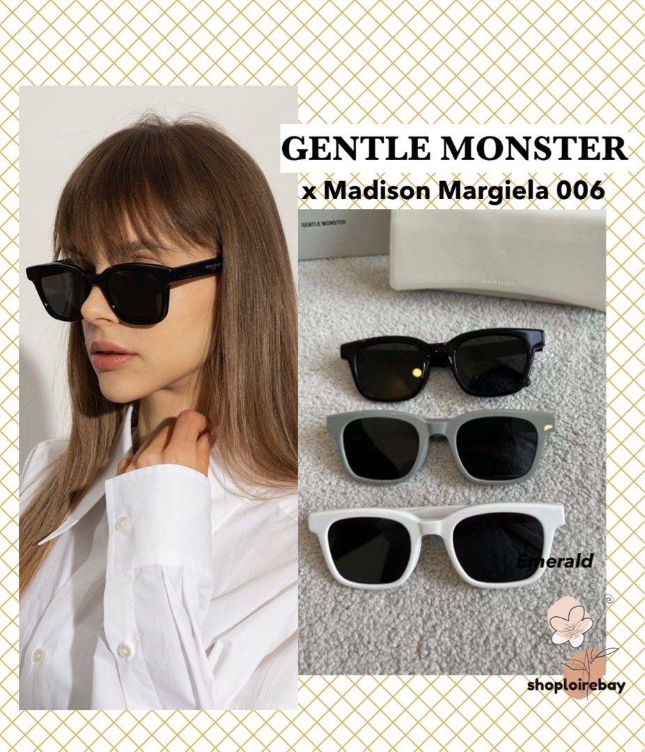 BEST PRICE!✨ Gentle Monster x maison margiela MM006 006 sunglasses shades  black white grey