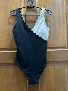 Black and nude swimsuit