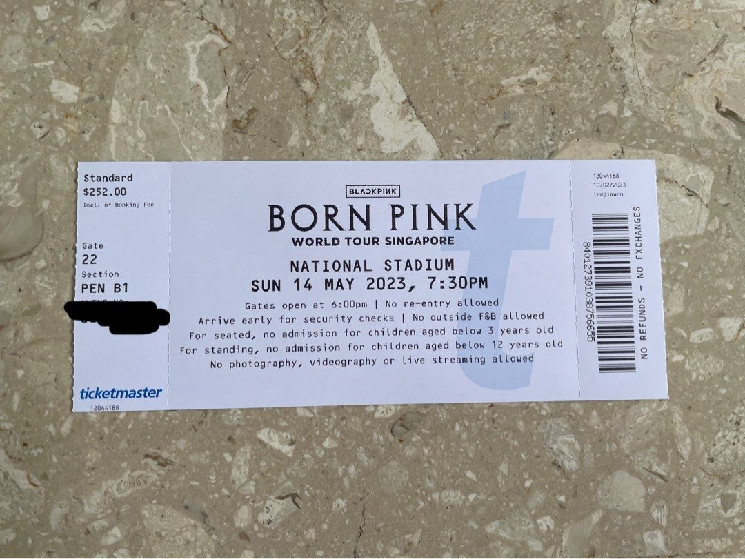 Blackpink world tour tickets, Tickets & Vouchers, Event Tickets on