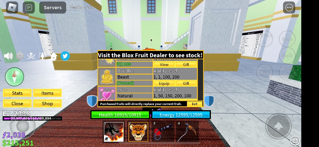 Blox Fruit acc with PERM BUDDHA FOR SALE