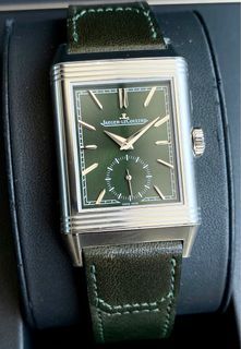 BNEW RARE 2021 Jaeger-LeCoultre Reverso Tribute Small Seconds Green Dial Large Size Ref. Q3978430