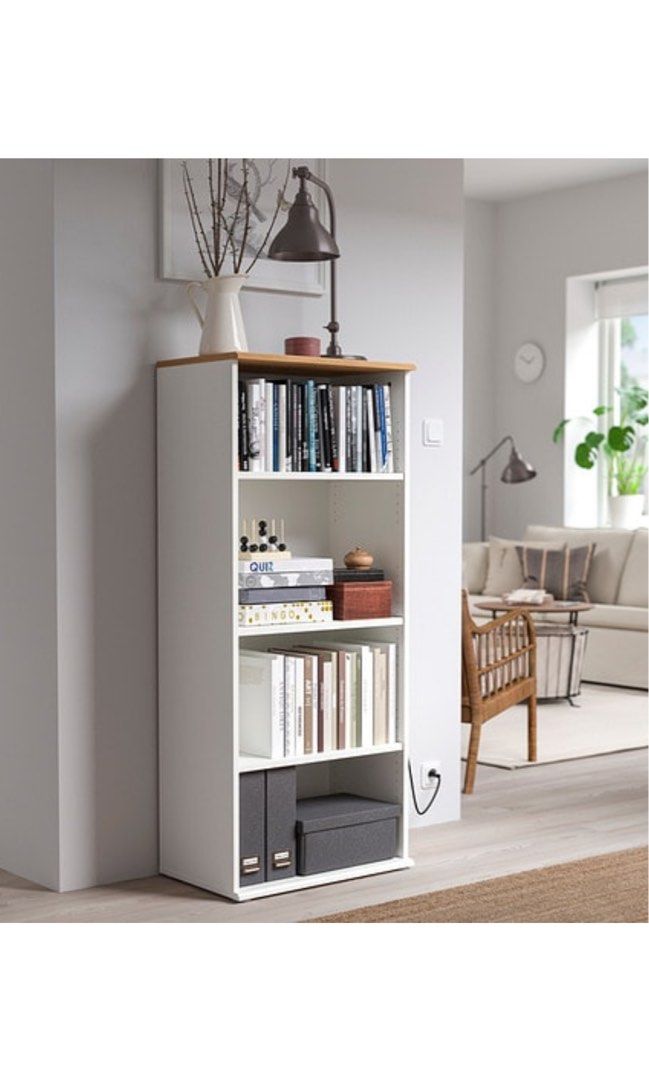 Bookshelf, bookcase SKRUVBY Bookcase Blackblue and white ikea bookcase Malm Brimnes Hemnes