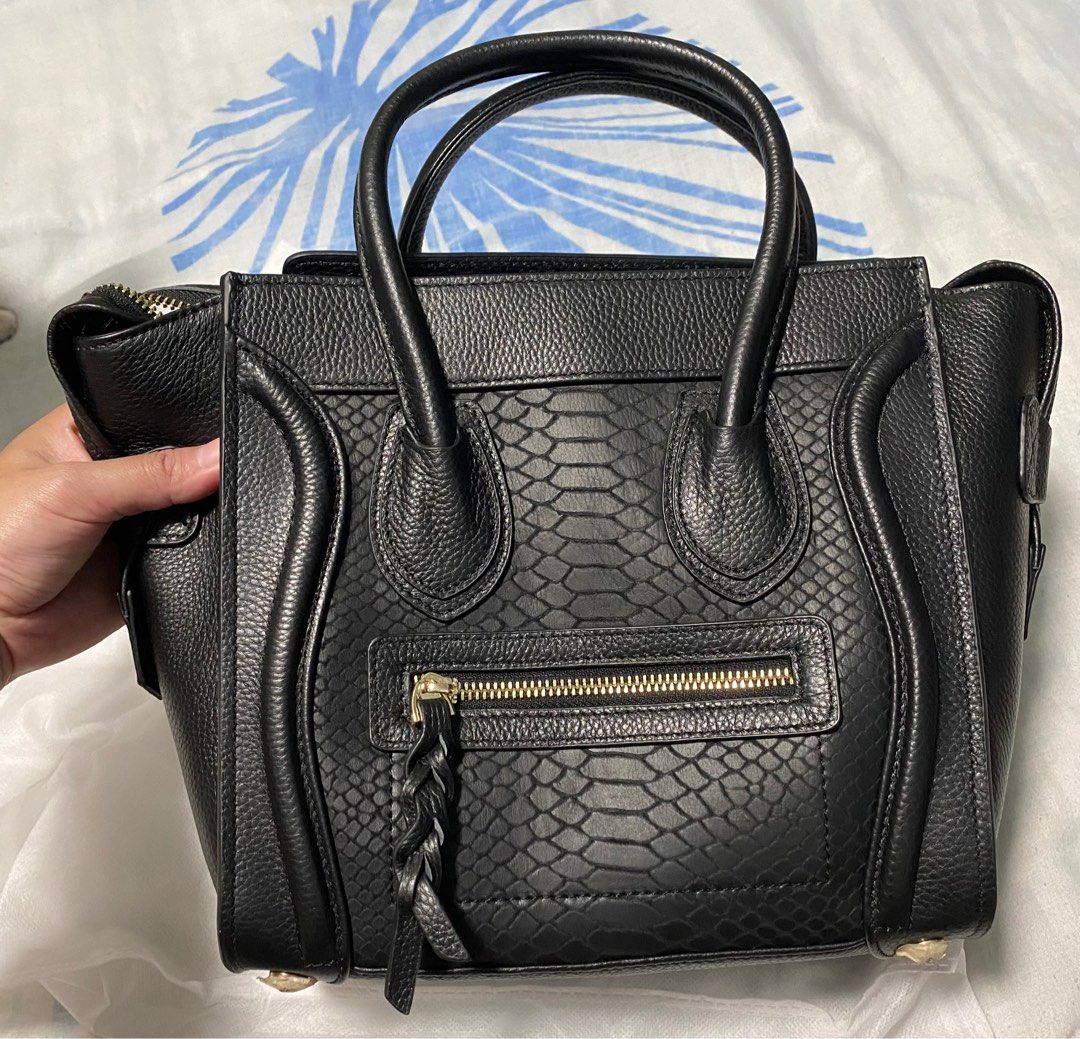 FINAL SALE Mini Luggage bag in BRAND NEW GENUINE LEATHER ladies