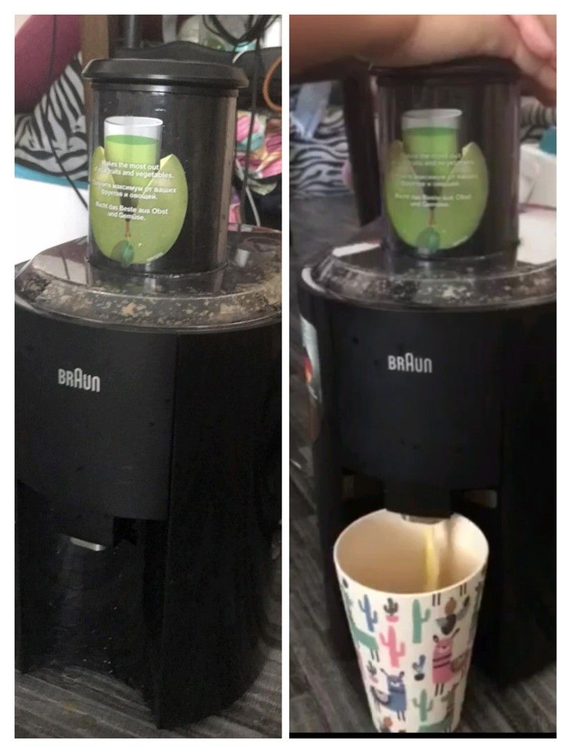 Braun Juicer (Category: Juicers, Blenders & Grinders) located in Trece Martires City. Submitted by kristinekeziah (Listing ID 1231328216, Image 1). Description: From Dubai po binili ang juicer kaya po original po yan at matibay. May bawas pa po sa sure buyer..