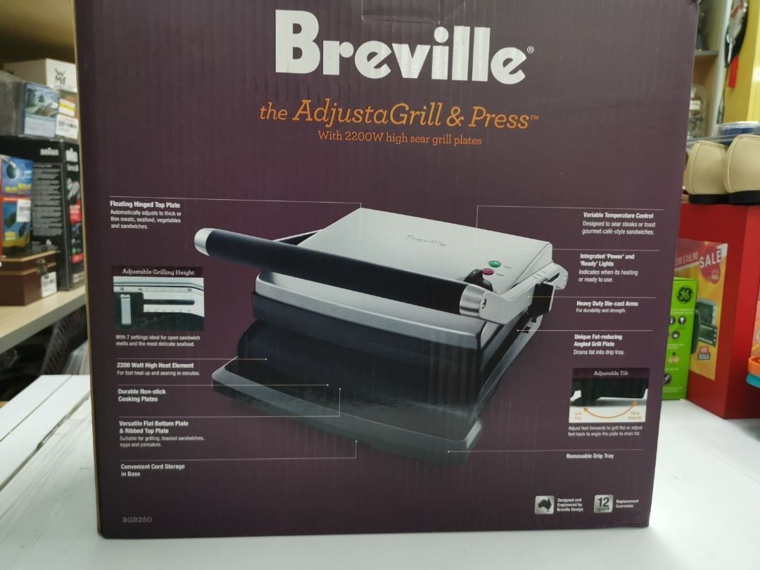 BREVILLE THE ADJUSTABLE GRILL, TV & Home Appliances, Kitchen Appliances