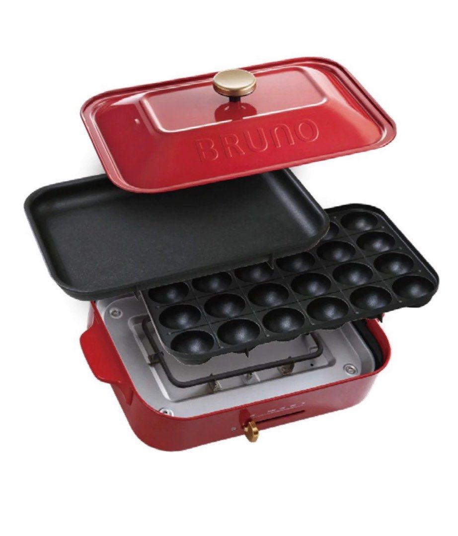 bruno compact hotplate (red Singapore set, 1 year warranty), TV & Home Appliances, Kitchen