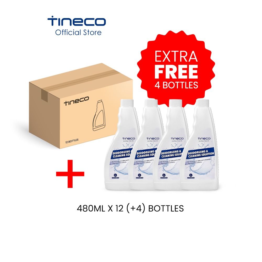 [CARTON SALE] Buy 12 FREE 4 Tineco Multi-Surface Deodorizing Cleaning  Solution for iFloor/Breeze/S3/S5/Combo/S6/S7 Pro