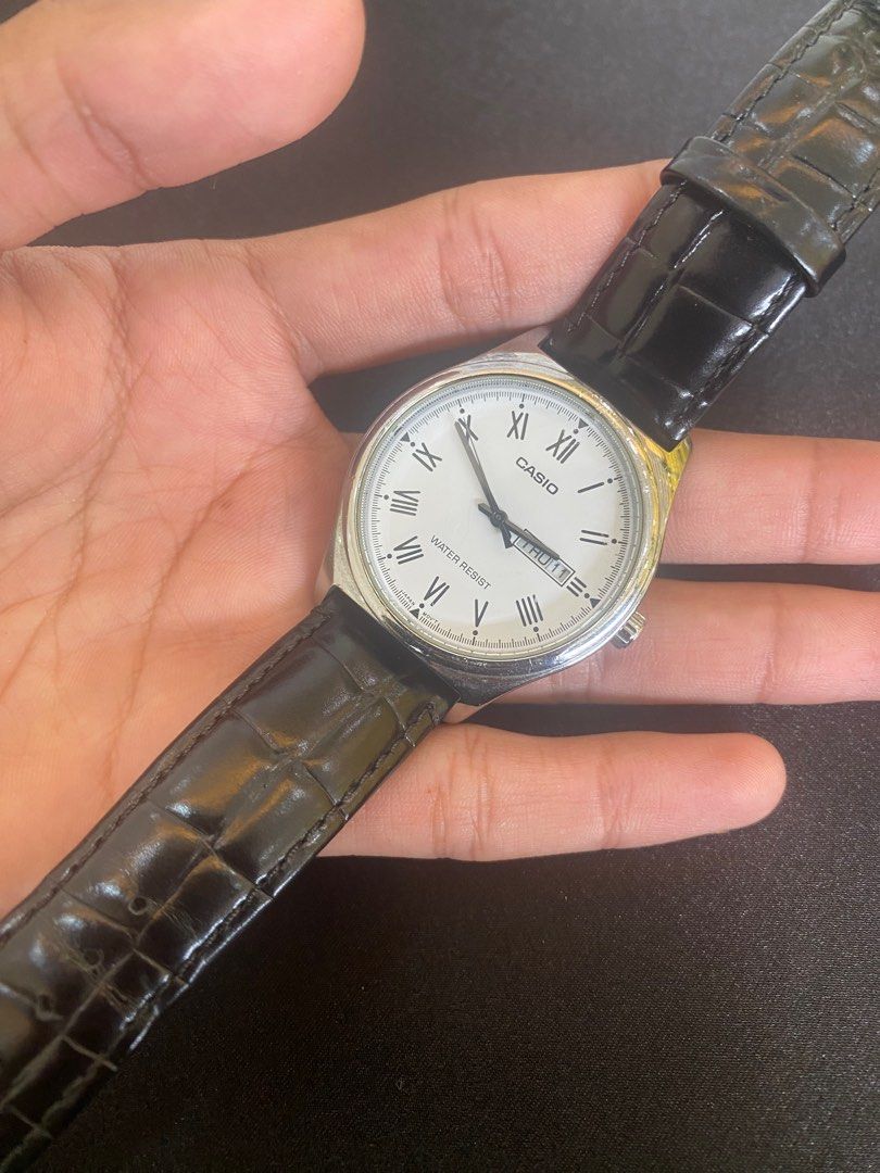 Casio strap kulit sales