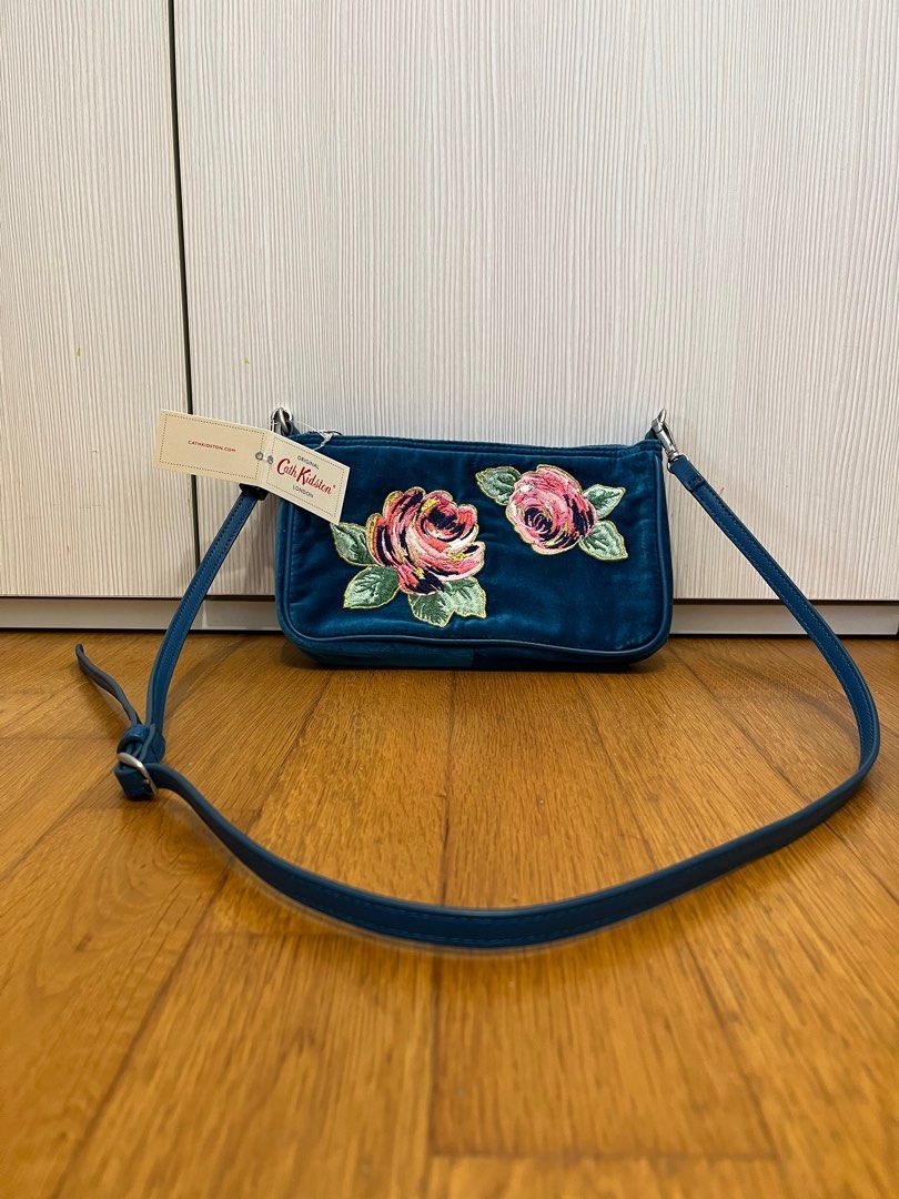 Cath kidston velvet top bag