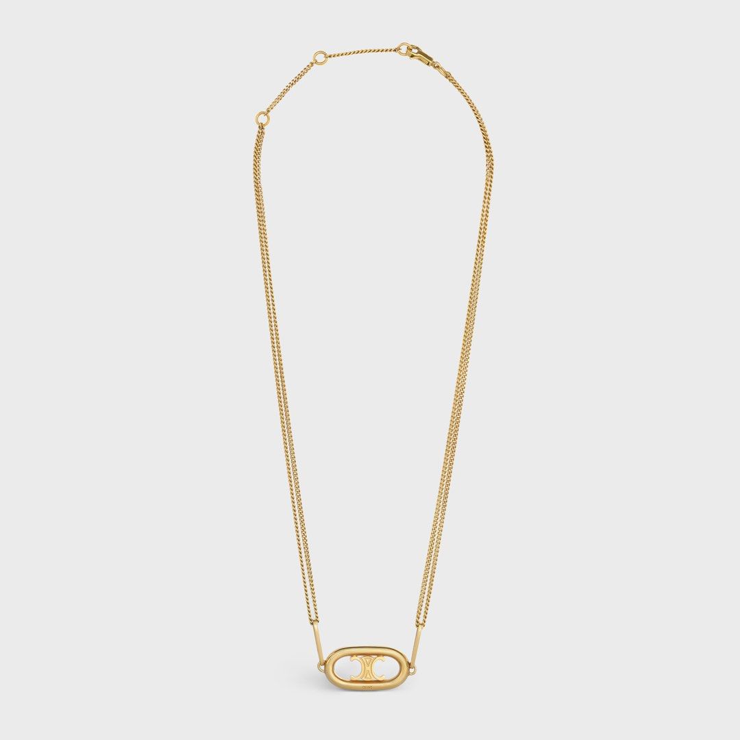 Shop CELINE Triomphe Casual Style Street Style Chain Party Style Brass by  ExtraOrdinary32